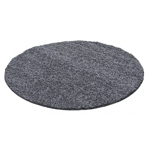 Ay life 1500 gri închis 80cm monocolor cerc shaggy covor