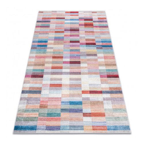  Magazin 16. ANDRE 2295 covor lavabil Stripe anti-alunecare - roz / albastru 160x220 cm