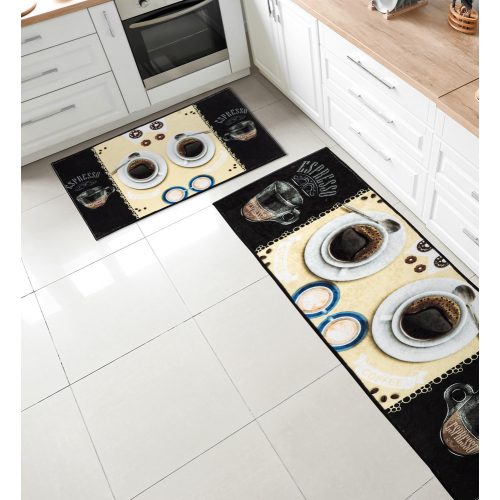 SIL covor bucătărie  2 piese  set 38x58cm+38x117cm-cappuccino2