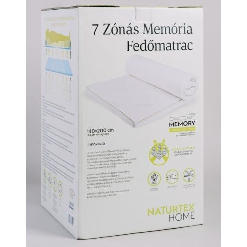 Memory Topper pentru saltea cu 7 zone 140x200 cm