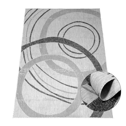 Covor modern Ber. EQOS 0003 gri 160 x 220 cm