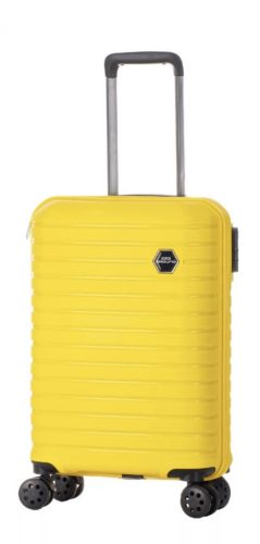 Vanille valiză mică cu carcasă rigidă galbenă , 52cmx38cmx22cm
