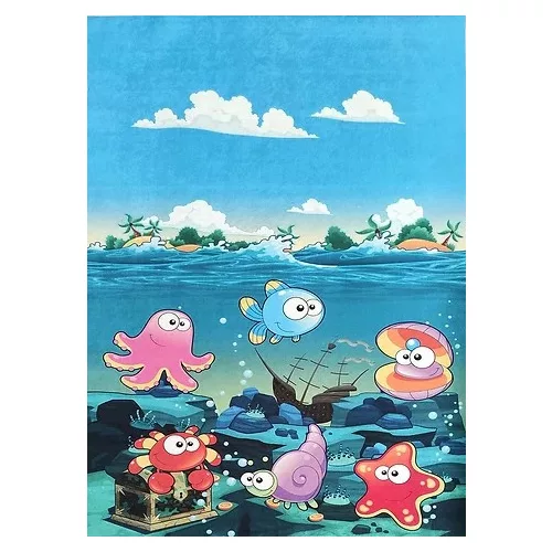 Ber Porte 8035 albastru 120x180cm- covor copii subtire