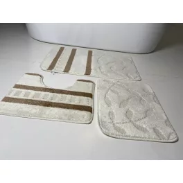 Covorase de baie 3 set -crem kis leveles