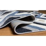 Linett albastru 2404 60set=60x220cm+2bucx60x110cm covor