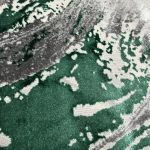  Covor modern Den Sunset 1115 Alb-Verde 60x110cm