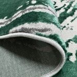  Covor modern Den Sunset 1115 Alb-Verde 60x110cm