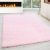 Ay life 1500 róz 100x200cm covor monocromatic shaggy