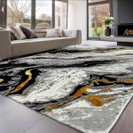 Den Sunset 1422 L. Gri 60x110cm covor modern