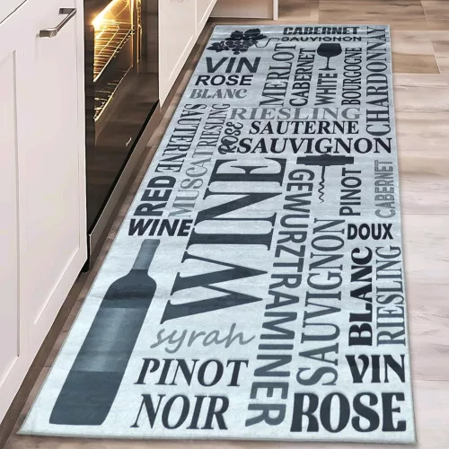 MY. SIL Covor de bucătărie 57x197cm-wine gri