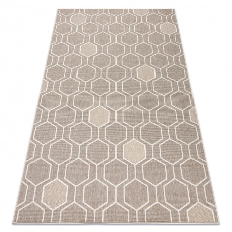  Magazin 16. Covor SPRING 20404558 Sisal hexagonal, buclat - bej 140x200 cm