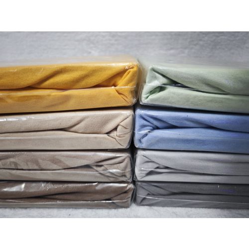 Magazin 0. Cearceaf din bumbac elastic portocaliu 90-100x200cm  covor