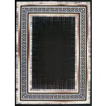 Ber Porte 2228 aur-negru 60x100cm- covor modern subtire