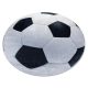 Magazin 22. BAMBINO 2139 cerc covor pentru copii lavabil, antiderapant footbal -  negru / alb cerc 80 cm