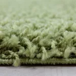 Ay life 1500 verde 200cm monocolor cerc shaggy covor