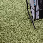 Ay life 1500 verde 200cm monocolor cerc shaggy covor