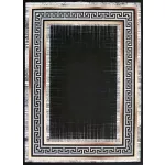Ber Porte 2228 aur-negru 160x220cm- covor modern subtire
