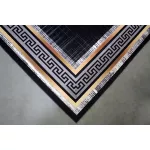 Ber Porte 2228 aur-negru 160x220cm- covor modern subtire