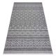 Magazin 16. Tesut sizal covor cerc SION zig-zag, diamant Boho 22168 tesut plat negru / ecru 140x190 cm