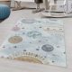  2 aprilie FUNNY 2105 ALB 120 x 120 - covor rotund