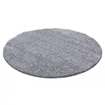 Ay life 1500 gri deschis 200cm monocolor cerc shaggy covor