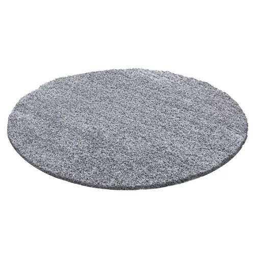 Ay life 1500 gri deschis 200cm monocolor cerc shaggy covor