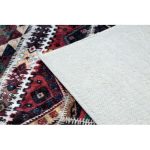  Magazin 16. ANDRE 2305 covor lavabil patchwork oriental antiderapant - visiniu / maro 160x220 cm