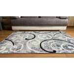  Magazin 7. Covor modern, gri platină 1181 60 seturi = 60x220cm + 2 buc x 60x110cm