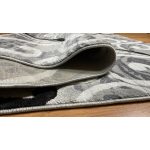  Magazin 7. Covor modern, gri platină 1181 60 seturi = 60x220cm + 2 buc x 60x110cm