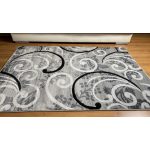  Magazin 7. Covor modern, gri platină 1181 60 seturi = 60x220cm + 2 buc x 60x110cm