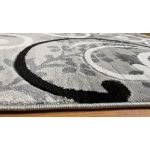  Magazin 7. Covor modern, gri platină 1181 60 seturi = 60x220cm + 2 buc x 60x110cm