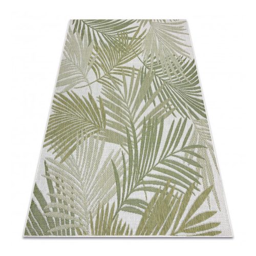  Magazin 16. Covor țesut sisal SION frunze de palmier, tropical 2837 țesut plat ecru / verde 160x220 cm