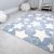 MagazinT2. covor copii OFERTÁ, EPERKE 133x190cm sky covor albastru cu stele mari