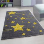  Magazin 2. Covor rotund pentru copii Ay. kids 610 galben, 120 cm, la reducere