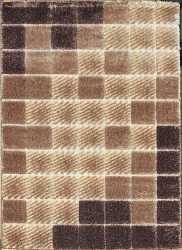 covor cu fir lung, Ber Seher 3D 2615 160X220Cm maro-bej covor