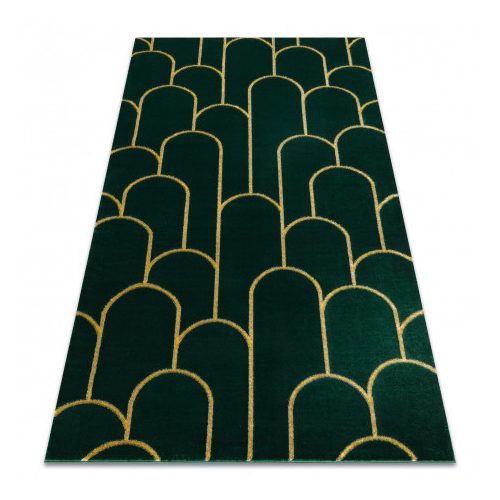  Magazin 21. Covor EMERALD 1021 glamour, elegant art deco, sticlă verde / auriu 80x150 cm