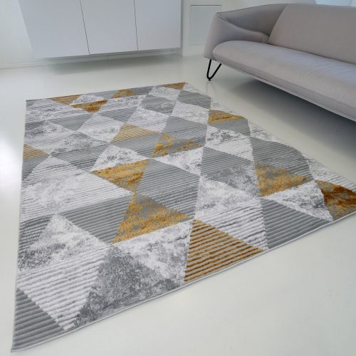 Modern covor, ZARIF 9928 gri-aur 80x150cm