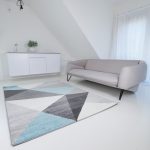 Berlin F8001 albastru-gri 60x100cm- covor modern