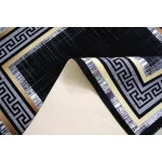 Ber Porte 2228 aur-negru 120x180cm- covor modern subtire