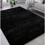  Covor moale Den Olívia Black 66x110cm-cauciuc pe spate