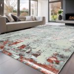  Covor modern Den Sunset 9428 Gri-Roz 60x110cm