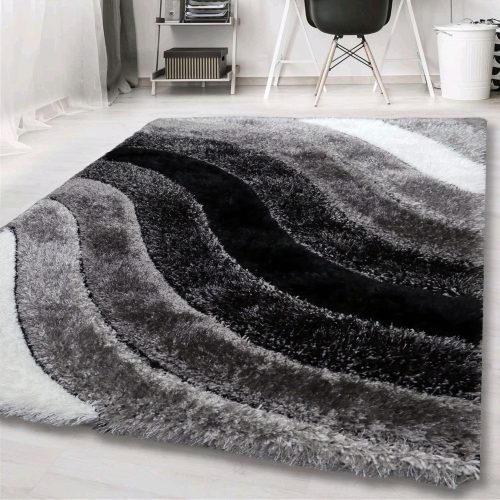 Magazin 7. COVOR SHAGGY DE LUX, Den. Elvira 1136 gri 60 seturi = 60x220 + 2 buc x 60x110 cm