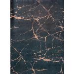 Ber Porte 2007 aur-negru 60x100cm- covor modern subtire