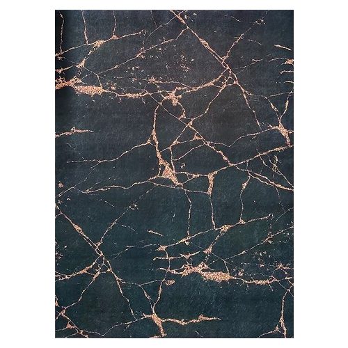 Ber Porte 2007 aur-negru 60x100cm- covor modern subtire