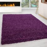 Ay life 1500 violet 120x170cm monocolor shaggy covor