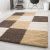 Ay life 1501 mokka 60x110cm - în carouri shaggy covor