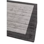 ASY Blade Border Rug 160x230cm Charcoal Silver 04 covor