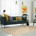  Covor ASY Muse 080x150cm Galben Chevron Rug MU08