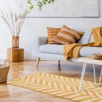  Covor ASY Muse 080x150cm Galben Chevron Rug MU08