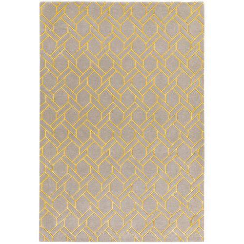 ASY Nexus covor 120x170cm Fine Lines Silver/Yellow